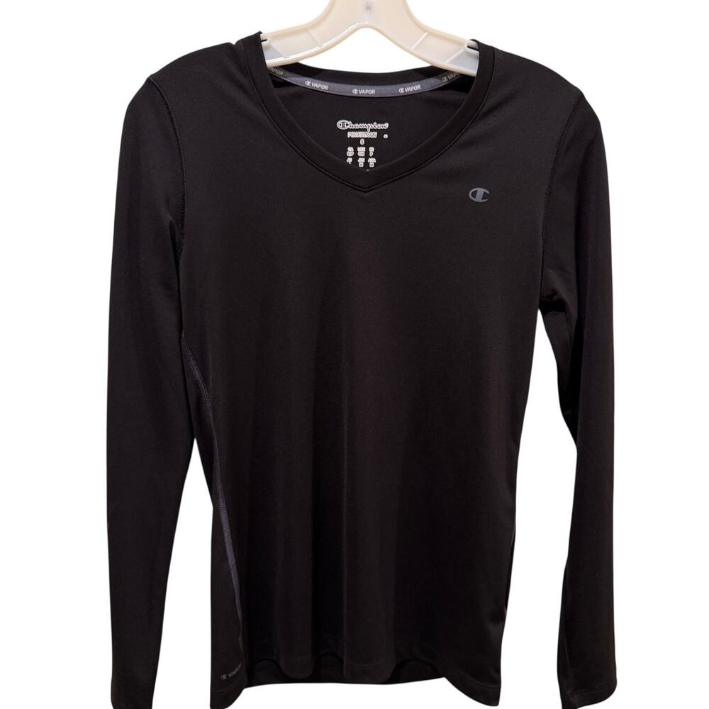 Champion Vapor Women’s Black Long Sleeve Athletic Top Size Small